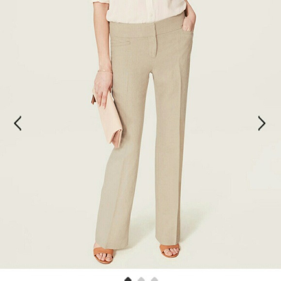 LOFT Pants - NWT Loft Marisa Modern Wide Leg Linen Trousers